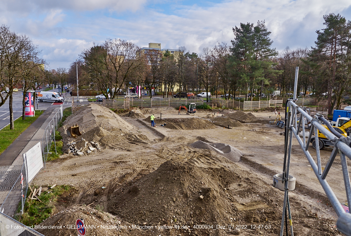 07.12.2022 - Baustelle an der Quiddestraße Haus für Kinder in Neuperlach